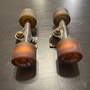 Vintage Kryptonics Skateboard Trucks and 60mm Wheels Set Since 1965 Old School